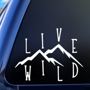 Live Wild Wanderlust Vinyl Car Decal Sticker