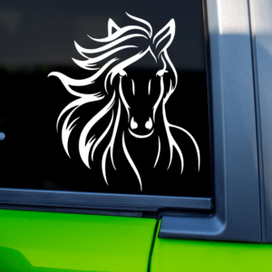 Horse Silhouette Vinyl Car Decal Sticker