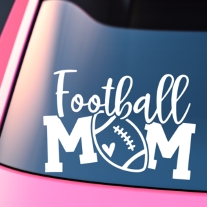 Football Mom Vinyl Car Decal Sticker