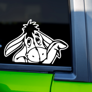 Eeyore Waving Vinyl Car Decal Sticker
