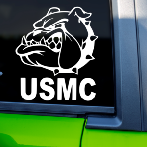 USMC Bulldog Vinyl Car Decal Sticker