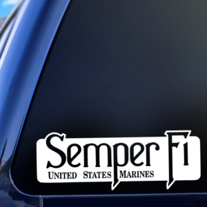 Semper Fi United States Marines Military Vinyl Car Decal Sticker