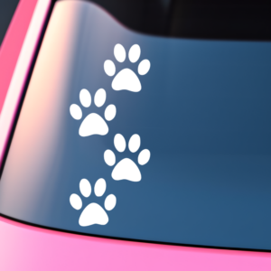 Dog Paws Vinyl Car Decal Sticker