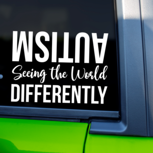 Autism Seeing the World Differently Vinyl Car Decal Sticker
