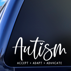Autism Accept Adapt Advocate Vinyl Car Decal Sticker