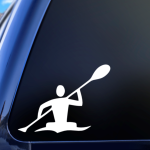 Kayaking Vinyl Car Decal Sticker