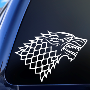 Stark Wolf Game Of Thrones GOT Vinyl Car Decal Sticker