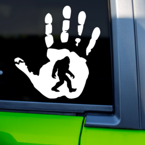 Big Foot Jeep Wave Vinyl Car Decal Sticker