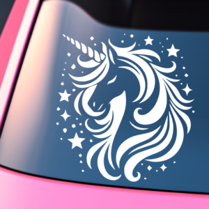 Unicorn Vinyl Car Decal Sticker