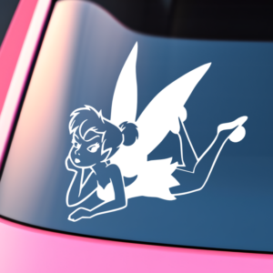 Tinkerbell Laying  Vinyl Car Decal Sticker