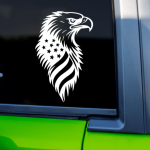 Patriotic Eagle Vinyl Car Decal Sticker