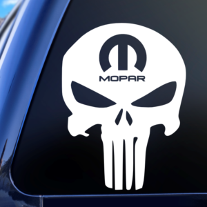 Mopar Punisher Skull Truck Vinyl Car Decal Sticker