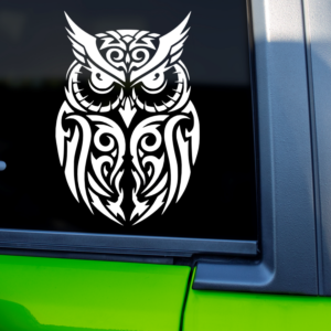 Tribal Owl Vinyl Car Decal Sticker