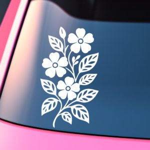 Flower Scroll Vinyl Car Decal Sticker
