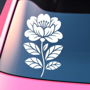 Pretty Flower Car Decal Sticker