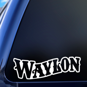 Waylon Jennings Cars Trucks SUV Van Car Decal Sticker