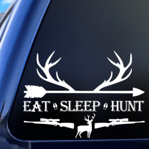 Eat, Sleep, Hunt Hunting Vinyl Car Decal Sticker