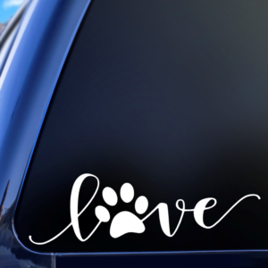 Love Dogs Car Decal Sticker