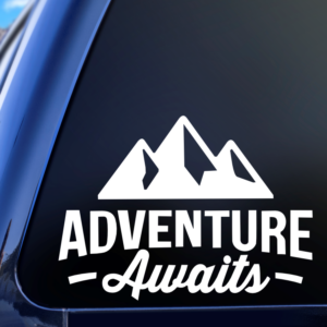 Adventure Awaits Car Decal Sticker