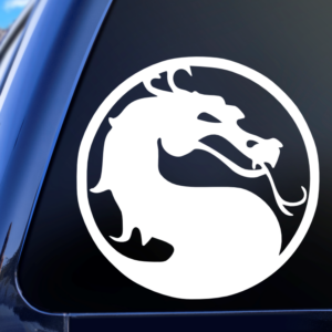 Mortal Kombat Dragon Combat Video Game Gamer Car Decal Sticker