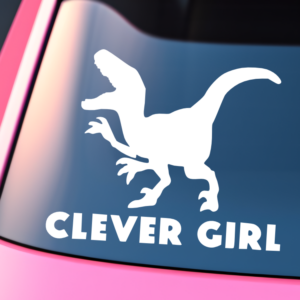 Clever Girl Jurassic Park Vinyl Car Decal Sticker