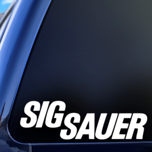 SIG SAUER Firearms Rifles Pistols Ammunition Car Decal Sticker