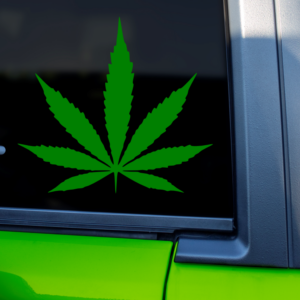 Pot Leaf Marijuana Weed Vinyl Car Decal Sticker