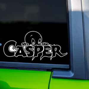 Casper The Friendly Ghost Peeking Vinyl Car Decal Sticker