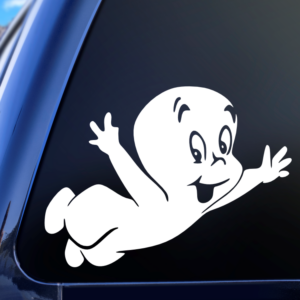 Casper The Friendly Ghost Flying Vinyl Car Decal Sticker