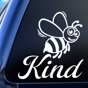 Bee Kind Vinyl Car Decal Sticker