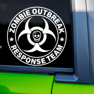 Zombie Outbreak Response Team Car Decal Sticker