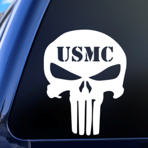 USMC Punisher United States Marine Corps Cars Trucks SUV Van Car Decal Sticker