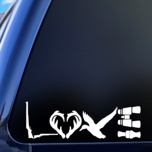 Love Hunting Car Decal Sticker