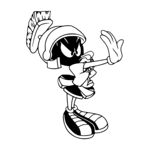 Marvin The Martian Car Decal Sticker