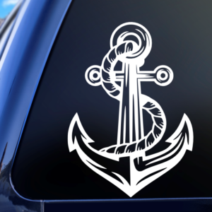 Ship Anchor Vinyl Car Decal Sticker