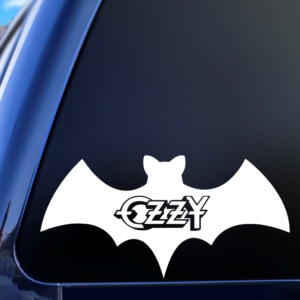 Ozzy Ozbourne Bat Car Decal Sticker