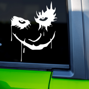 The Joker Heath Ledger Car Decal Sticker for Boats Cars Trucks SUV Van Skateboards Laptops