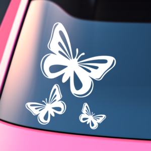 Butterflies Car Decal Sticker for Boats Cars Trucks SUV Van Skateboards Laptops