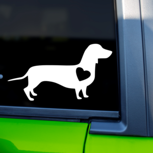 Graphics Addiction Dachshund Dog Car Decal Sticker for Cars Trucks Tumbler SUV Van Skateboards Laptops