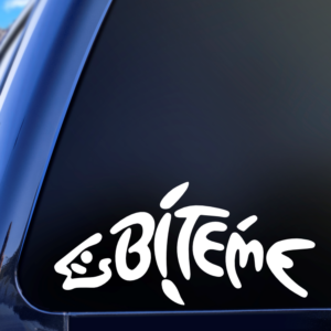 Bite Me Bait Fishing Car Decal Sticker