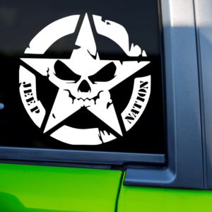 Jeep Nation Off Road Explore 4 x 4  Car Decal Sticker for Cars Trucks SUV Van Skateboards Laptops