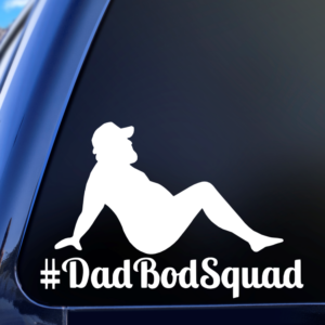 Dad Bod Squad Funny Vinyl Car Decal Sticker