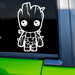 Graphics Addiction Baby Groot Guardians of The Galaxy Car Decal Sticker for Cars Trucks Tumbler SUV Van Skateboards Laptops Mirror