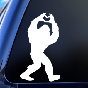 Graphics Addiction Big Foot Heart Car Decal Sticker for Cars Trucks Tumbler SUV Van Skateboards Laptops