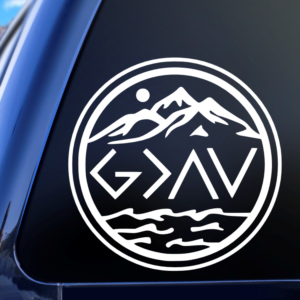 Graphics Addiction God Is Greater Than The Highs and Lows Decal Sticker for Cars Trucks Tumbler SUV Van Skateboards Laptops