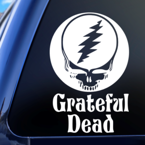 Graphics Addiction Grateful Dead Rock Band Car Decal Sticker for Cars Trucks Tumbler SUV Van Skateboards Laptops