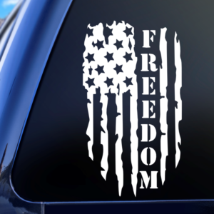 Graphics Addiction Freedom Flag Car Decal Sticker for Cars Trucks Tumbler SUV Van Skateboards Laptops