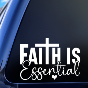 Graphics Addiction Faith Is Essential Car Decal Sticker for Cars Trucks Tumbler SUV Van Skateboards Laptops