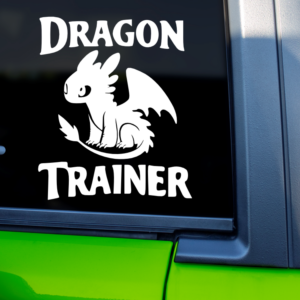Graphics Addiction Dragon Trainer Car Decal Sticker for Cars Trucks Tumbler SUV Van Skateboards Laptops
