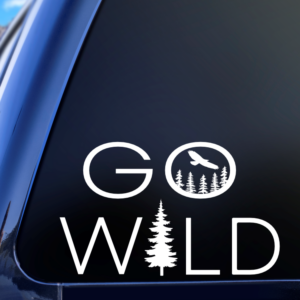 Graphics Addiction Go Wild Outdoor Explore Camping Car Decal Sticker for Cars Trucks Tumbler SUV Van Skateboards Laptops